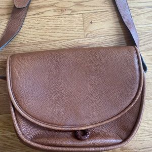Cole Haan Brown Leather Saddle Bag, great used condition!
